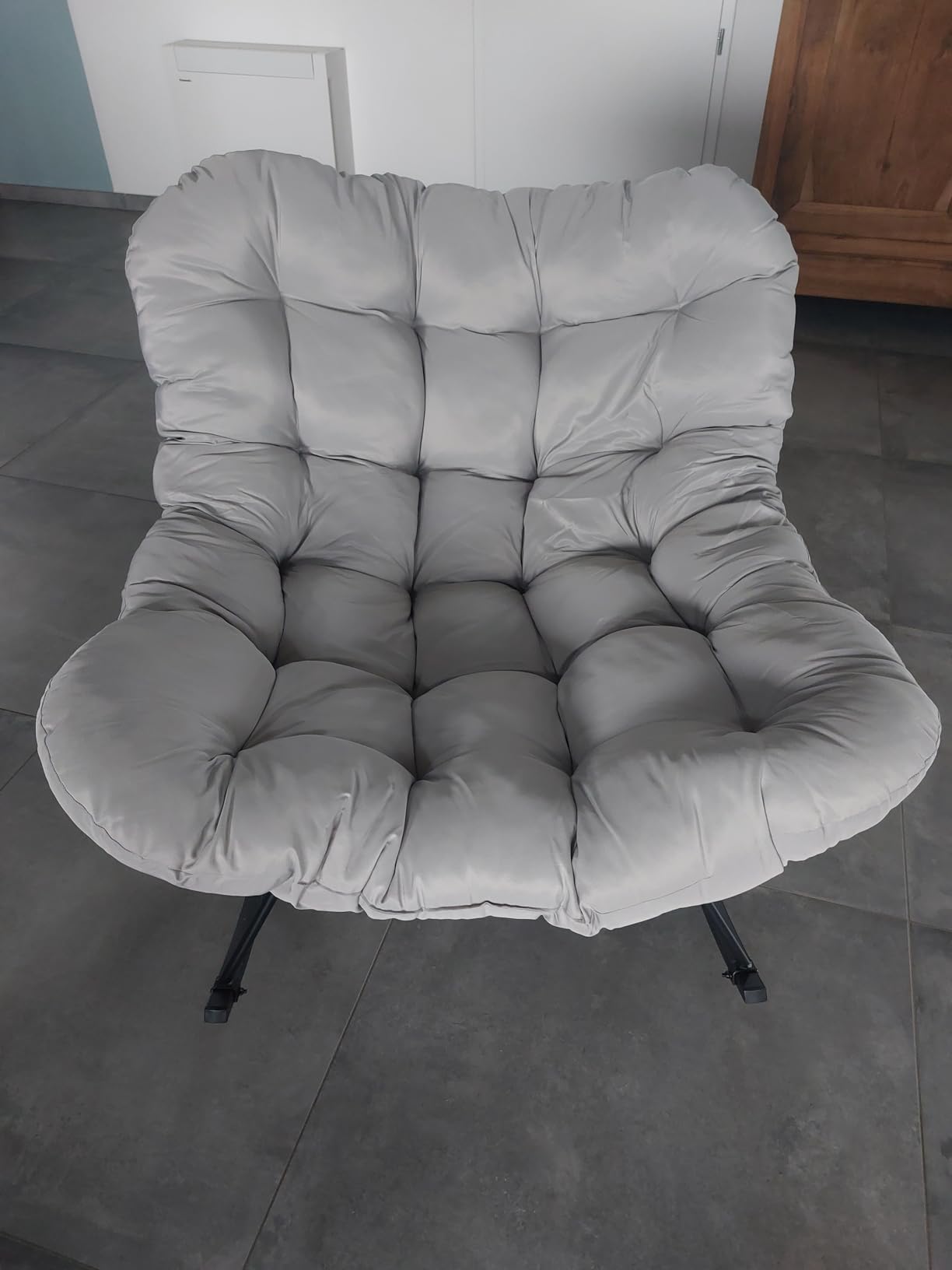 Scaun balansoar cu pernă tip nor, ultra confortabil