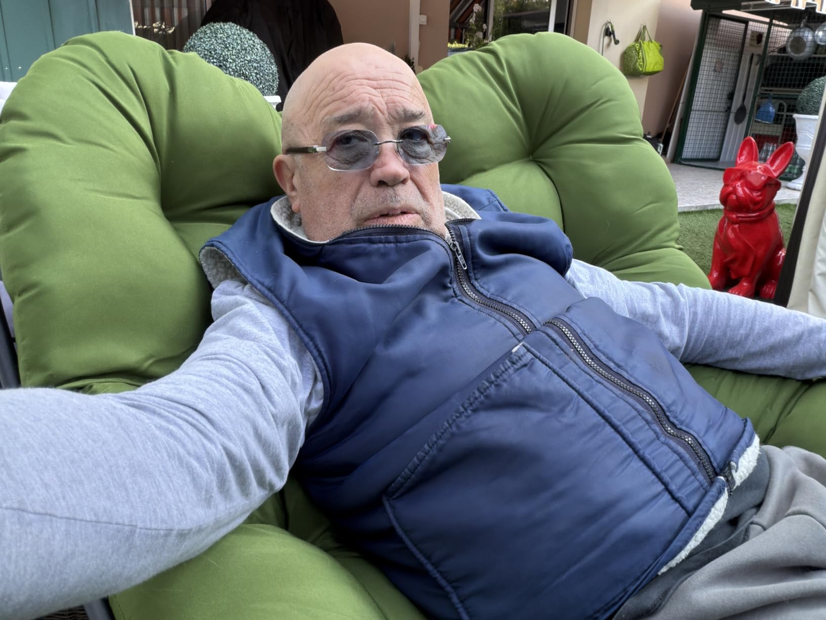 Scaun balansoar cu pernă tip nor, ultra confortabil